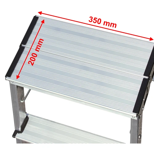 Стремянка Treppy алюминиевая двухсторонняя 2 ступени