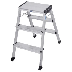 Стремянка Rolly алюминиевая двухсторонняя 3 ступени