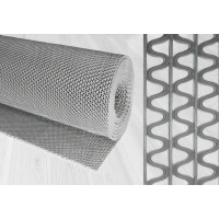 Грязезащитное рулонное ПВХ покрытие Зигзаг 10000х900х4,5 мм серый