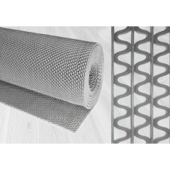 Грязезащитное рулонное ПВХ покрытие Зигзаг 10000х900х4,5 мм серый
