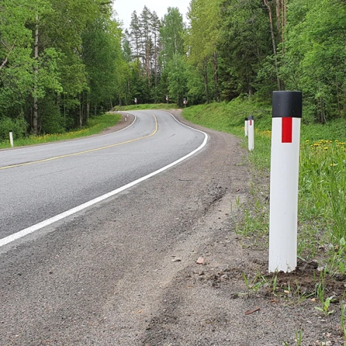 Столбик сигнальный дорожный пластиковый С3 гибкий                            ГОСТ Р 32843 - 2014