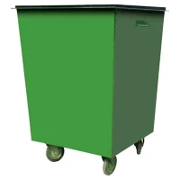 Контейнер для мусора металлический К-08 750 л на колёсах