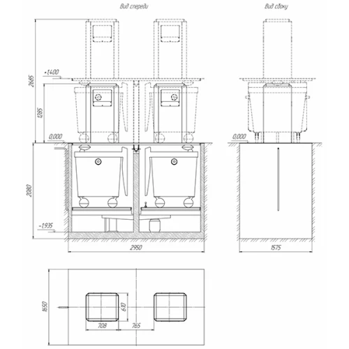 Модуль для сбора ТКО, Urban 1.1 (без поддона)