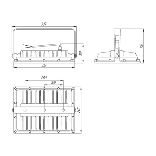 Светодиодный светильник Norled Flood 5625 лм