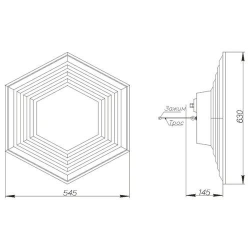 Светодиодный светильник Norled Hexa
