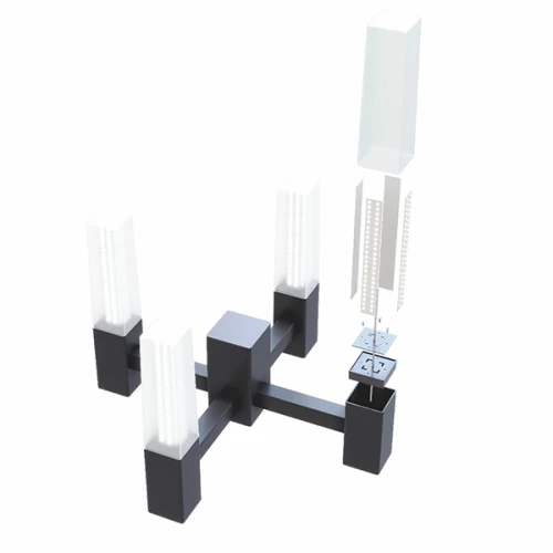 Светодиодный светильник Norled Urban Quadro 3200х600х250 мм