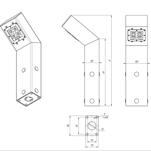 Светодиодный светильник Norled City Slope Garden