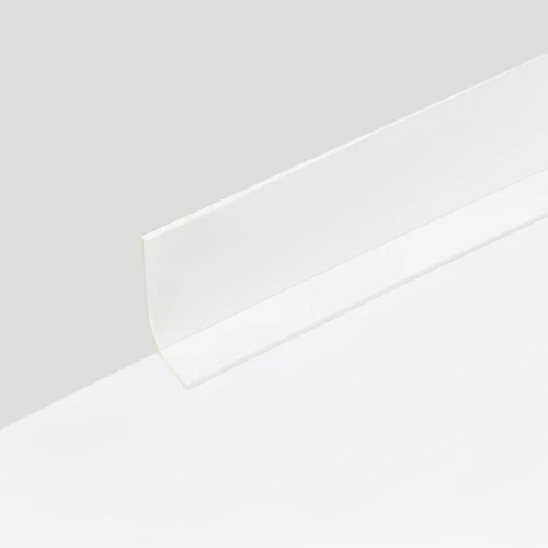 Гибкий плинтус без клея 65 мм белый, 3м