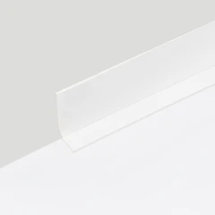 Гибкий плинтус без клея 65 мм белый, 12,5м