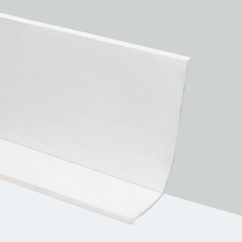 Гибкий плинтус без клея 65 мм белый, 12,5м