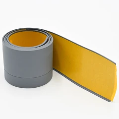 Гибкий плинтус без клея 65 мм серый, 25м