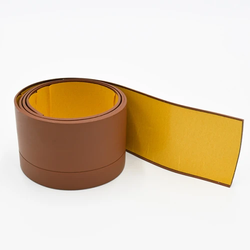 Гибкий плинтус без клея 65 мм коричневый, 3м