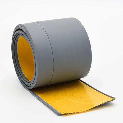 Гибкий плинтус без клея 65 мм серый, 3м