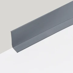 Гибкий плинтус без клея 65 мм серый, 6м