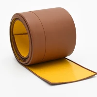 Гибкий плинтус без клея 65 мм коричневый, 12,5м