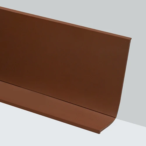 Гибкий плинтус без клея 65 мм коричневый, 12,5м