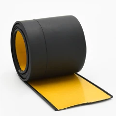 Гибкий плинтус без клея 65 мм черный, 12,5м