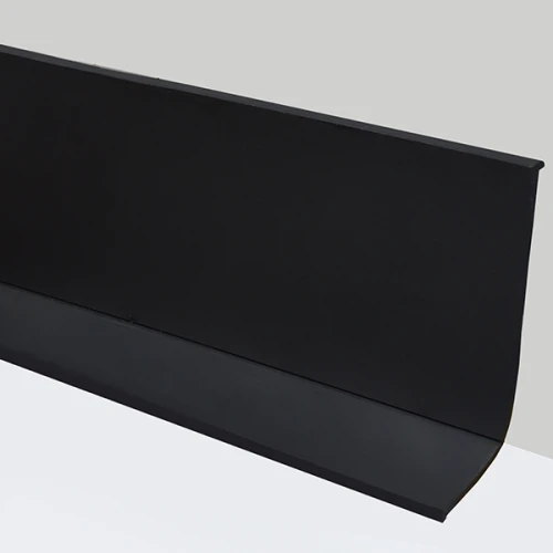 Гибкий плинтус без клея 65 мм черный, 12,5м