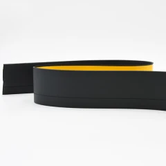 Гибкий плинтус без клея 65 мм черный, 6м