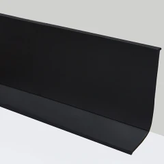 Гибкий плинтус без клея 65 мм черный, 25м