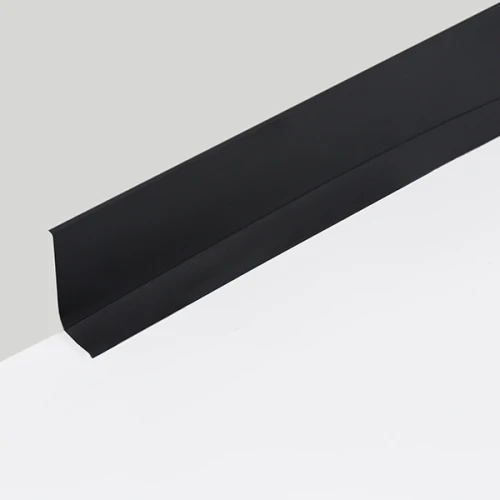 Гибкий плинтус без клея 65 мм черный, 25м