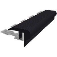 Закладной противоскользящий профиль Flex Mini 2,7 м + база 8 мм черный