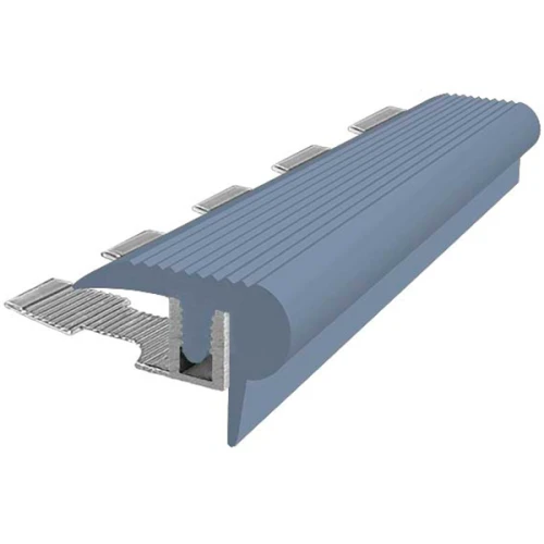 Закладной противоскользящий профиль Flex Mini 2,7 м + база 8 мм серый