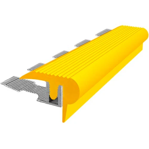 Закладной противоскользящий профиль Flex Mini 2,7 м + база 10 мм желтый