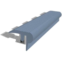 Закладной противоскользящий профиль Flex Mini 2,7 м + база 12 мм серый