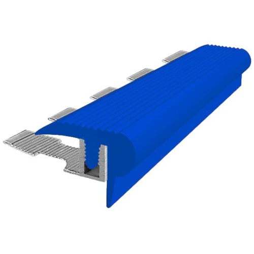 Закладной противоскользящий профиль Flex Mini 2,7 м + база 12 мм синий