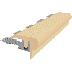 Закладной противоскользящий профиль Flex Mini 2,7 м + база 14 мм бежевый