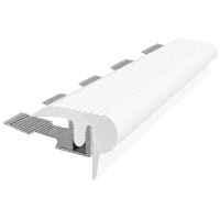 Закладной противоскользящий профиль Flex Mini 2,7 м + база 14 мм белый