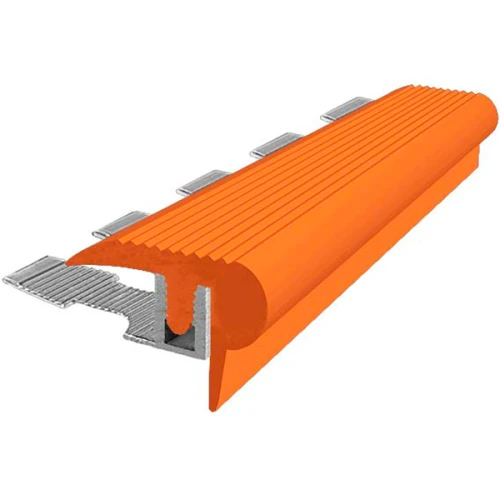 Закладной противоскользящий профиль Flex Mini 2,7 м + база 14 мм оранжевый