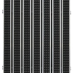 Грязезащитная алюминиевая решетка экстрим щетка, 26мм