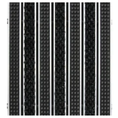 Грязезащитная алюминиевая решетка экстрим щетка-текстиль, 26мм