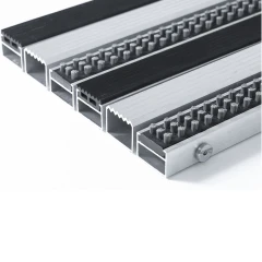 Грязезащитная алюминиевая решетка супер резина-щетка-скребок, 23мм