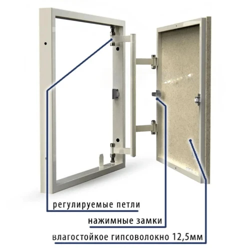 Люк ревизионный под плитку УНИВЕРСАЛ 50х90 (ШхВ)