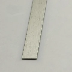 Алюминиевая полоса 15х1,5мм, 2,7м, браш бронза-светлая/глянец