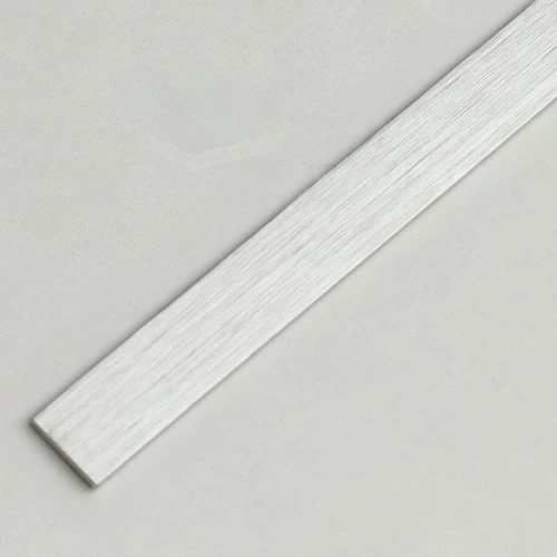 Алюминиевая полоса 15х1,5мм, 2,7м, браш серебро/глянец