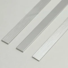 Алюминиевая полоса 10х1,5мм, 2,7м, серебро/глянец