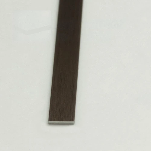 Алюминиевая полоса 10х1,5мм, 2,7м, браш бронза/глянец