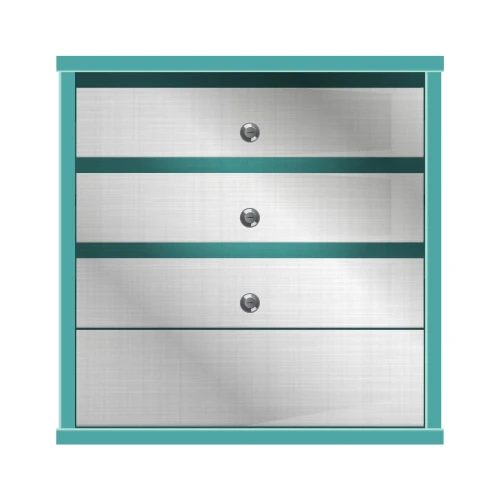 Почтовый ящик в подъезд Практик Смарт 3-х секционный