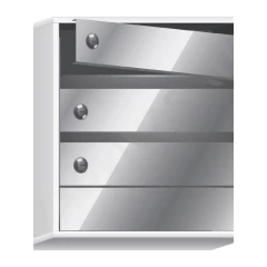 Почтовый ящик в подъезд Элит Эксклюзив 3-х секционный