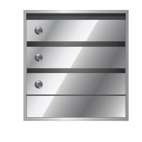 Почтовый ящик в подъезд Бизнес Класс 3-х секционный