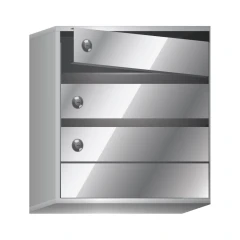 Почтовый ящик в подъезд Бизнес Класс 3-х секционный