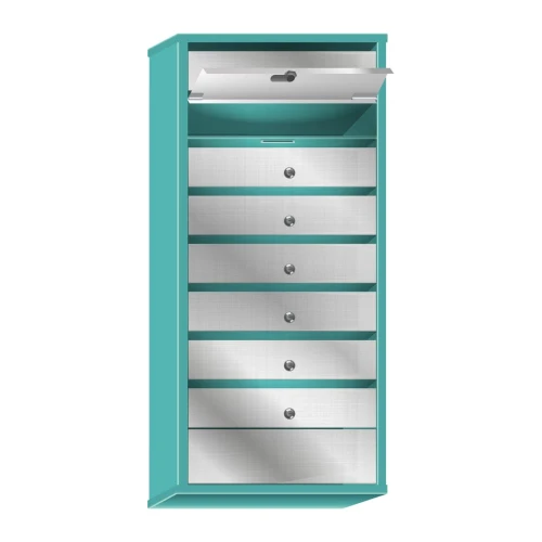 Почтовый ящик в подъезд Практик Смарт 7-ми секционный