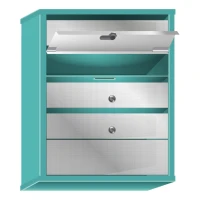 Почтовый ящик в подъезд Практик Смарт 4-х секционный