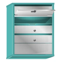 Почтовый ящик в подъезд Практик Смарт 4-х секционный