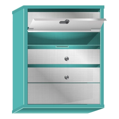 Почтовый ящик в подъезд Практик Смарт 4-х секционный