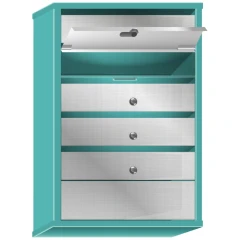 Почтовый ящик в подъезд Практик Смарт 5-ти секционный